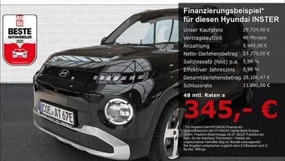 Brugt Hyundai Inster Prime 85 kW (116 HK) 2026 Sort Hatchback
