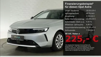 Gebraucht Opel Astra Elegance 131 PS (96 kW) 2023 Silber Kombi