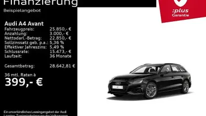 Gebraucht Audi A4 Advanced Plus 190 PS (139 kW) 2021 Schwarz Kombi
