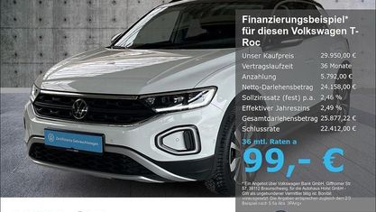 Second-hand VW T-Roc Goal 150 CP (110 kW) 2025 Alb SUV