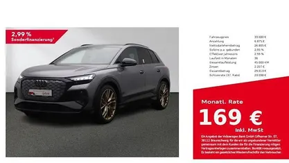 Taifungrau metallic Gebraucht 2022 Audi Q4 e-tron Ambiente SUV | 33.680 € (Guter Preis)