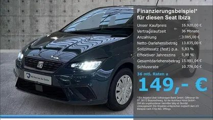 Neu Seat Ibiza Reference 80 PS (58 kW) 2025 Blau Kleinwagen