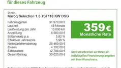 Gebraucht 2024 Skoda Karoq Selection SUV | 31.970 € (Fairer Preis)
