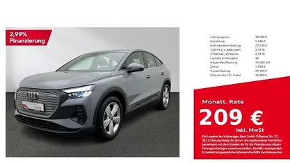 Kieselgrau Gebraucht 2022 Audi Q4 Sportback e-tron Comfort SUV | 27.480 € (Fairer Preis)