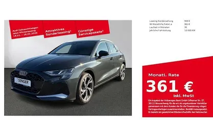 Grau Gebraucht 2025 Audi A3 Advanced Limousine | 34.880 € (Guter Preis)