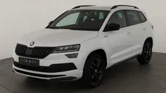 Moon weiss metallic Gebraucht 2020 Skoda Karoq SportLine SUV | 27.445 € (Fairer Preis)