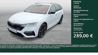 Usata Skoda Octavia RS 245 CV (180 kW) 2022 Bianco Station wagon