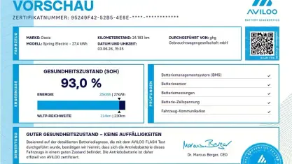 Gebraucht Dacia Spring Comfort Plus 33 kW (45 PS) 2022 Weiß Kleinwagen