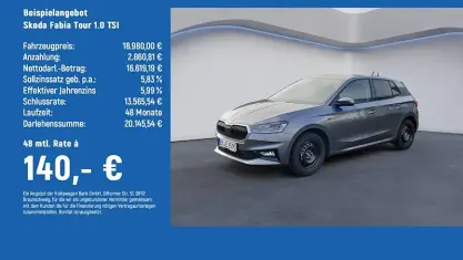 Gebraucht Skoda Fabia Tour 95 PS (69 kW) 2025 Grau Kleinwagen
