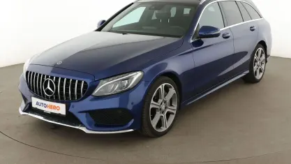 Gebraucht Mercedes C400 AMG line 333 PS (244 kW) 2017 Blau Kombi