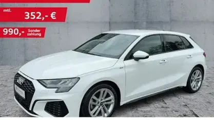 Gebraucht Audi A3 S-Line 110 PS (80 kW) 2023 Weiß Limousine