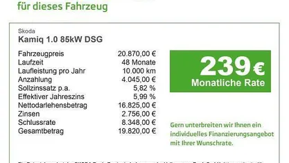 Blau Gebraucht 2022 Skoda Kamiq SUV | 20.870 € (Fairer Preis)