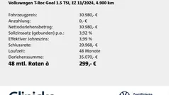 Pure white Gebraucht 2024 VW T-Roc Goal SUV | 30.980 € (Fairer Preis)