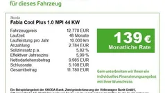 Weiß Gebraucht 2021 Skoda Fabia Cool Plus Limousine | 12.770 € (Guter Preis)