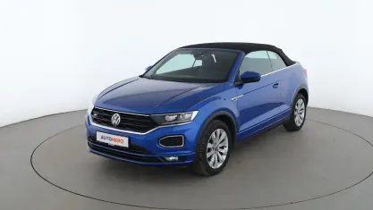 Gebraucht VW T-Roc Cabriolet R-line 150 PS (110 kW) 2021 Blau Cabrio