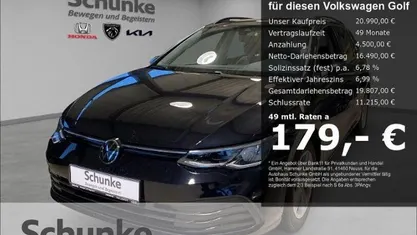 Usata VW Golf VIII Life 110 CV (80 kW) 2023 Nero Station wagon