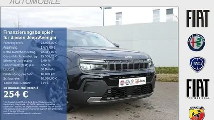 Neu Jeep Avenger Summit 110 PS (80 kW) 2025 Grau granite metallic SUV