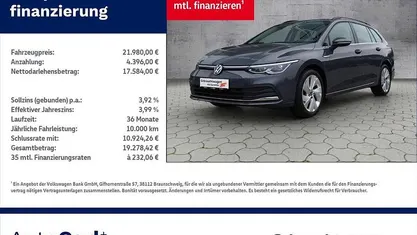 Grau Gebraucht 2021 VW Golf VIII Style Kombi | 21.980 € (Fairer Preis)