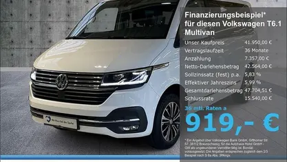 Gebraucht VW Multivan Generation Six 150 PS (110 kW) 2022 Weiß Van