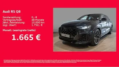 Neu Audi Q8 Ambiente 600 PS (441 kW) 2026 Blau SUV