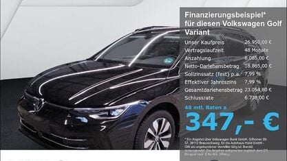 Gebraucht VW Golf VIII Goal 150 PS (110 kW) 2025 Schwarz Kombi
