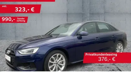 Second-hand Audi A4 Advanced Plus 204 CP (150 kW) 2022 Albastru Berlinǎ