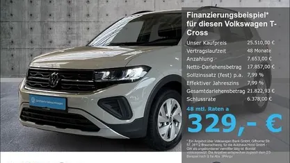 Grau Gebraucht 2025 VW T-Cross IQ Drive SUV | 24.910 € (Fairer Preis)