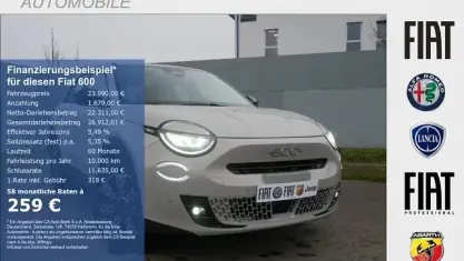 Neu Fiat 600 Icon 110 PS (80 kW) 2026 Cappuccino beige metallic SUV