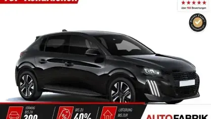 Neu Peugeot 208 Allure Turbo 101 PS (74 kW) 2026 Perla nera schwarz metallic Kleinwagen