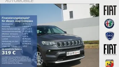 Gebraucht Jeep Compass Altitude 131 PS (96 kW) 2025 Grau SUV