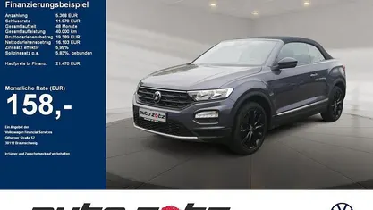 Grau Gebraucht 2021 VW T-Roc Cabriolet Style Cabrio | 21.470 € (Fairer Preis)