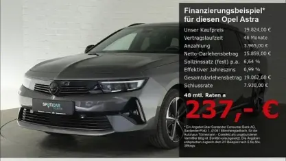 Gebraucht Opel Astra 131 PS (96 kW) 2024 Grau Kleinwagen
