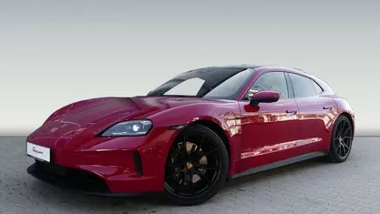 Karminrot Gebraucht 2024 Porsche Taycan Sport Turismo Limousine | 99.900 € (Fairer Preis)