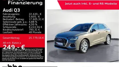 Gebraucht Audi Q3 Advanced 150 PS (110 kW) 2021 Grau SUV