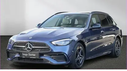 Brugt Mercedes C300e AMG 204 HK (150 kW) 2025 Blå Stationcar