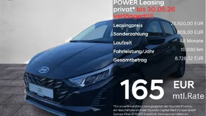 Neu Hyundai i20 Trend 90 PS (66 kW) 2025 Phantom black / met Kleinwagen