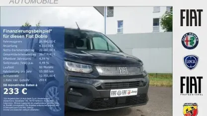 Neu Fiat Doblò Comfort 131 PS (96 kW) 2026 Cinema schwarz metallic Van / Kleinbus