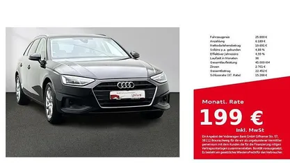 Brillantschwarz Gebraucht 2022 Audi A4 Ambiente Kombi | 25.880 € (Guter Preis)