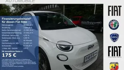 Gebraucht Fiat 500e Icon 86 kW (118 PS) 2023 Weiss Kleinwagen