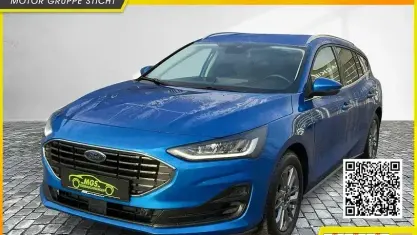 Gebraucht Ford Focus Titanium 125 PS (91 kW) 2024 Desert island blue metallic (metallic) Kombi