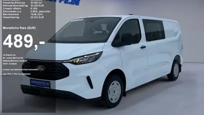 Nouvelle Ford Transit Custom Trend 136 ch (100 kW) 2025 Blanc Berline