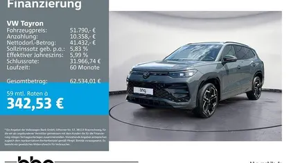 Second-hand VW Tayron R-line 193 CP (141 kW) 2025 Gri SUV