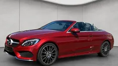 Hyacinthrot metalliclack Gebraucht 2018 Mercedes C300 AMG line Cabrio | 34.890 € (Fairer Preis)