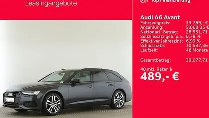 Grau Gebraucht 2023 Audi A6 Design Kombi | 33.789 € (Fairer Preis)