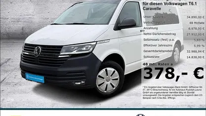 Weiss Gebraucht 2021 VW Caravelle Trendline Van / Kleinbus | 34.890 € (Fairer Preis)