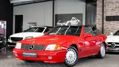 Brugt Mercedes SL300 450 HK (330 kW) 1993 Rød Cabriolet
