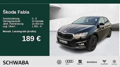 Neu Skoda Fabia Selection 116 PS (85 kW) 2025 Schwarz Limousine