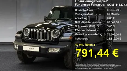 Schwarz Neu 2025 Jeep Wrangler Sahara SUV | 62.649 € (Fairer Preis)