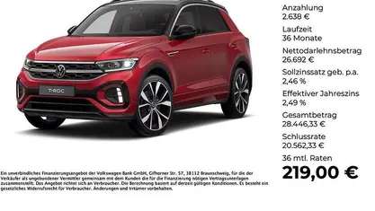 Gebraucht 2025 VW T-Roc R-line SUV | 29.330 € (Guter Preis)
