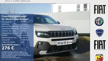 Neu Jeep Avenger Summit 101 PS (74 kW) 2026 Grau stone metallic (beige) SUV